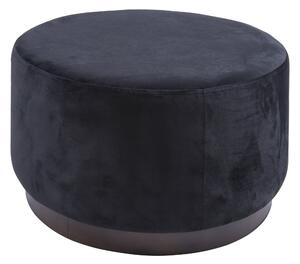 LEITMOTIV Velký taburet Pouf černá ∅ 50 × 30 cm