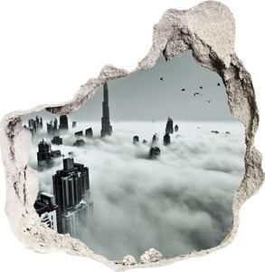 Fototapeta díra na zeď 3D Mlha nad Dubajem nd-p-67144180