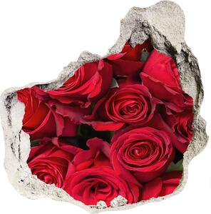 Samolepící díra nálepka Červené růže nd-p-67561194
