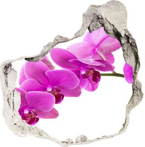 Samolepící díra nálepka Růžová orchidej nd-p-67691978