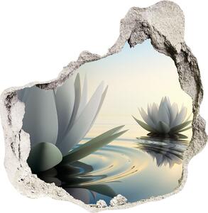 Samolepící díra nálepka Květ lotosu nd-p-68293663