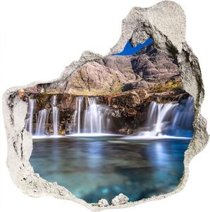 Nálepka fototapeta 3D Vodopád v horách nd-p-68426469