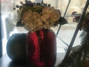 Animadecor Váza skleněná Burgundy oválná