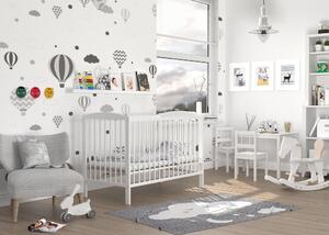 BabyBeds Dětská postýlka ADÉLA 120x60 bílá včetně matrace Úložný prostor: Ano, chci úložný prostor
