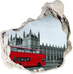 Fototapeta díra na zeď 3D Londýnský autobus nd-p-70683213