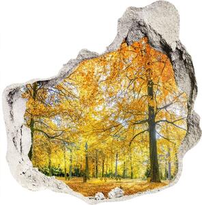 Nálepka fototapeta 3D výhled Podzim les nd-p-70578437