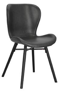 Černá čalouněná židle Batilda