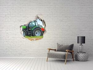 Foto fotografie díra na zeď Traktor na poli nd-p-71871011