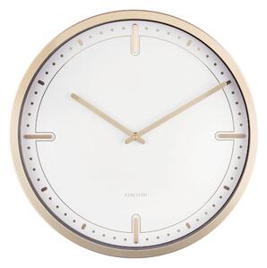 KARLSSON Nástěnné hodiny Dots & Batons bílá ∅ 42 cm × 4,3 cm