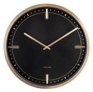 KARLSSON Nástěnné hodiny Dots & Batons černá ∅ 42 cm × 4,3 cm