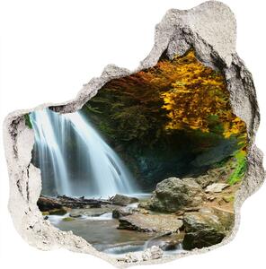 Nálepka fototapeta 3D výhled Vodopád v lese nd-p-72571423