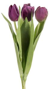Animadecor Umělá květina - Tulipán tmavě fialový mix