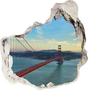 Fototapeta díra na zeď 3D Most San Francisco nd-p-73939513