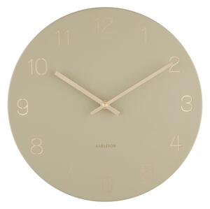 KARLSSON Nástěnné hodiny Charm zelená ∅ 30 × 3,5 cm