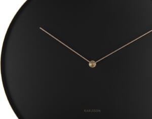 KARLSSON Nástěnné hodiny Pendulum černá ∅ 34 × 3,5 cm