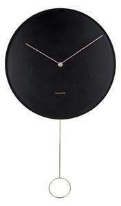 KARLSSON Nástěnné hodiny Pendulum černá ∅ 34 × 3,5 cm