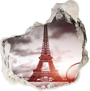 Fototapeta díra na zeď 3D Eiffelova věž Paříž nd-p-76327253