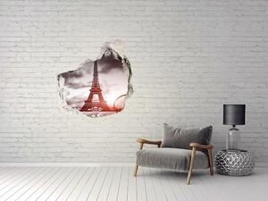 Fototapeta díra na zeď 3D Eiffelova věž Paříž nd-p-76327253