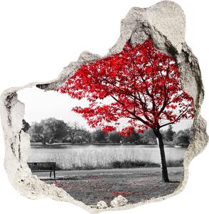 Nálepka fototapeta 3D výhled Červený strom nd-p-76838967