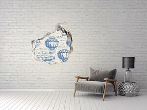 Fotoobraz díra na stěnu Balony s vzducholodě nd-p-77939034