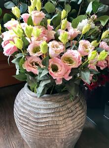 Animadecor Umělá květina - Eustoma jícnovka růžová 65cm