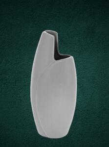 Váza keramická-CUT ŠEDÁ,v.27cm