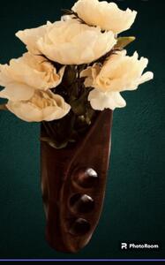 Váza "U" AVANDGARD WOOD, keramická matná v30cm