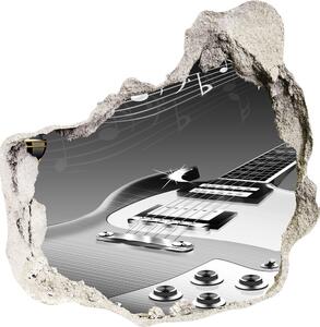 Fotoobraz díra na stěnu Kytara a mikrofon nd-p-80845509