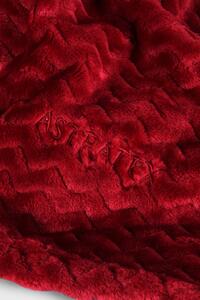 Luxusní deka Astratex Zig Zag vínová červená 150x200 cm