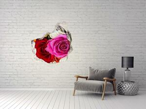 Samolepící díra na stěnu Barevné růže nd-p-81514733