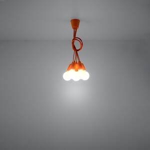DIEGO 5 Závěsné světlo, oranžová SL.0586 - Sollux