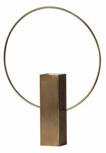BEPUREHOME Váza Ring hnědá 40 × 31 × 6 cm