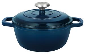 Silvercrest® Litinový hrnec Premium, Ø 21 cm (modrá) (100410308006)