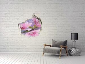 3D díra na zeď Růžová magnolie nd-p-83196443