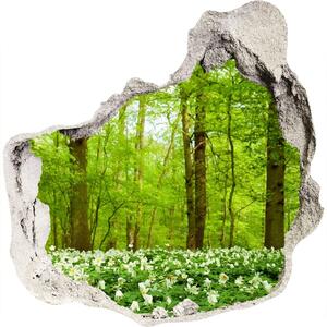 Nálepka fototapeta 3D výhled Květiny v lesem nd-p-83235444