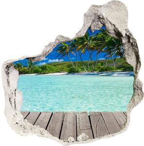 Nálepka fototapeta 3D výhled Tropická pláž nd-p-83145029