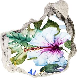 3D díra nálepka Hawajské květiny nd-p-83808650