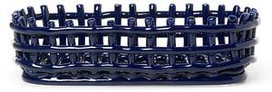 Keramická mísa Oval "Blue" ferm LIVING