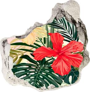 3D díra nálepka Hawajské květiny nd-p-84089036