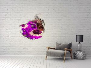 Samolepící díra na stěnu Motýl na květině nd-p-84885251