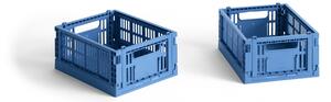 HAY DESIGN Úložné boxy Colour Crate X Small "Electric Blue" - 2 kusy HAY