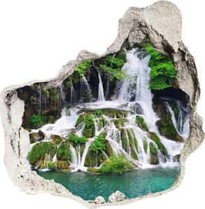 Nálepka fototapeta 3D Vodopád v horách nd-p-85137892