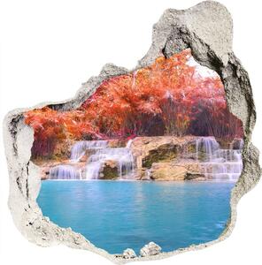 Nálepka fototapeta 3D výhled Vodopád v lese nd-p-85305584