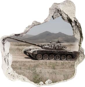 Fototapeta díra na zeď Tank na poušti nd-p-85502732
