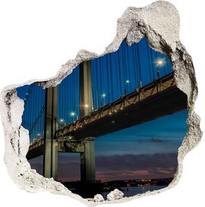 Fototapeta díra na zeď 3D Brooklynský most nd-p-85968041