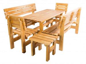 Masivní dřevěná zahradní stolička TEA 03 o síle 38 mm