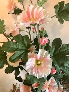 Animadecor Umělá květina - Slézová růže růžová