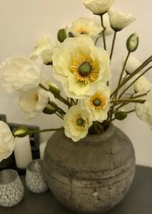Animadecor Umělá květina - Vlčí mák bílý 75cm