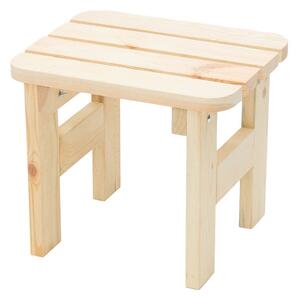 DEOKORK Masivní dřevěná zahradní stolička z borovice dřevo 22 mm