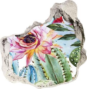 3D díra nálepka Kaktusy a květiny nd-p-86911786